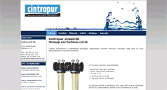Desktop Screenshot of cintropur.hu